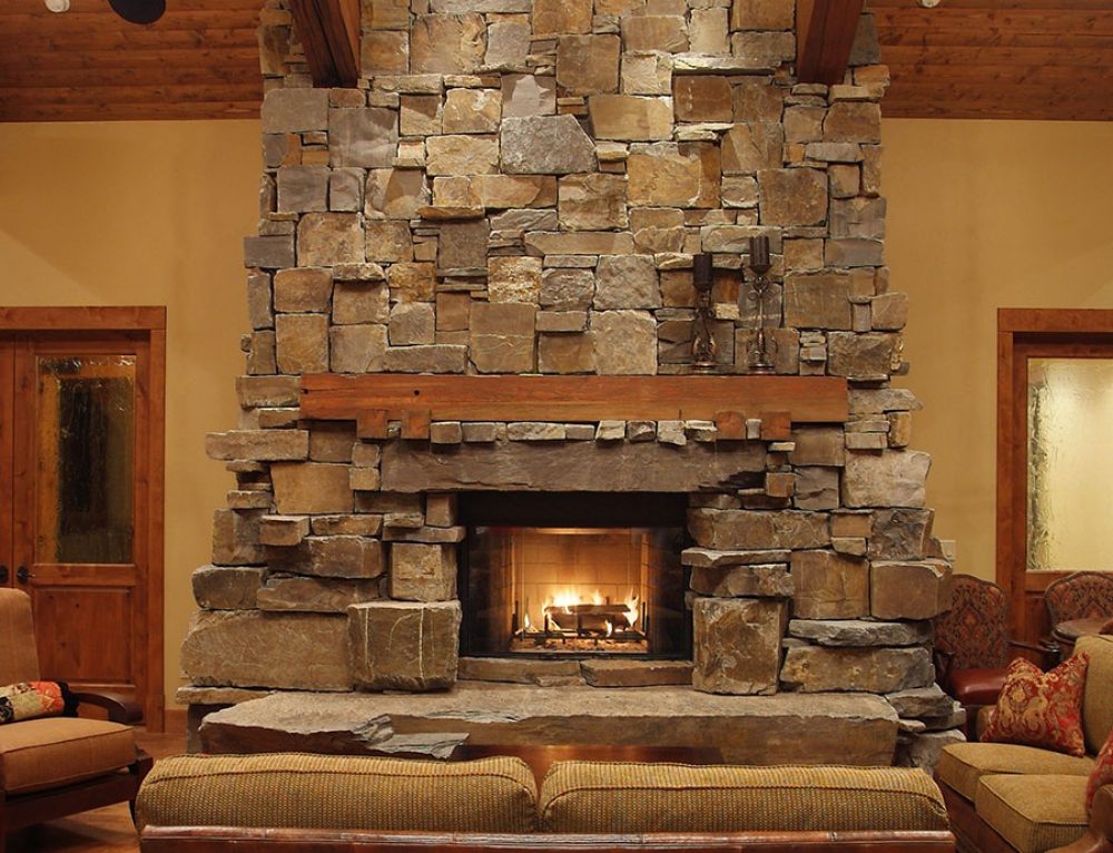 Fireplaces 30 - Natural Crushed Rock, Interior/Exterior Decorative ...