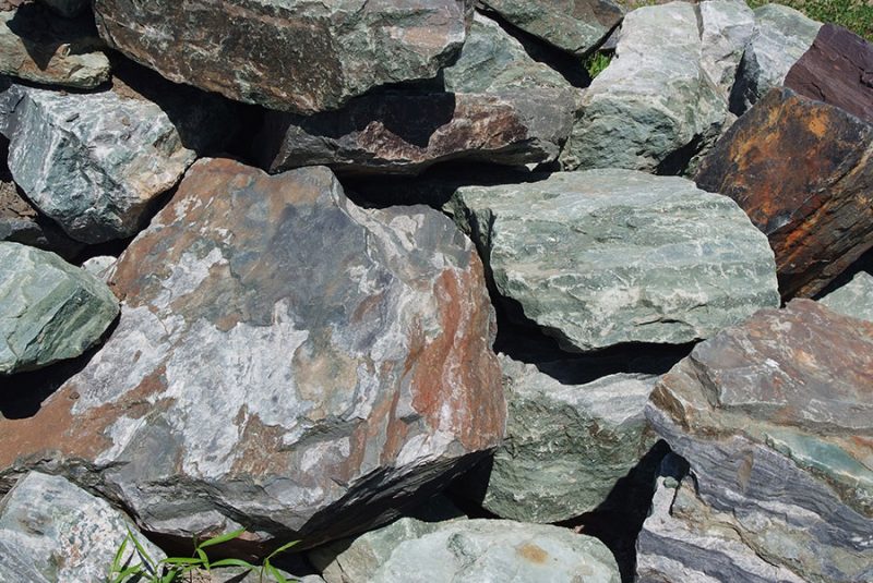 Emerald Green Boulders Natural Crushed Rock, Interior/Exterior